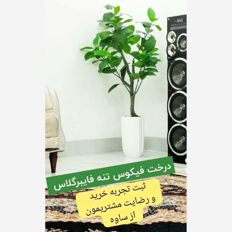 درخت مصنوعی فیکوس وارداتی با تنه فایبرگلاس
