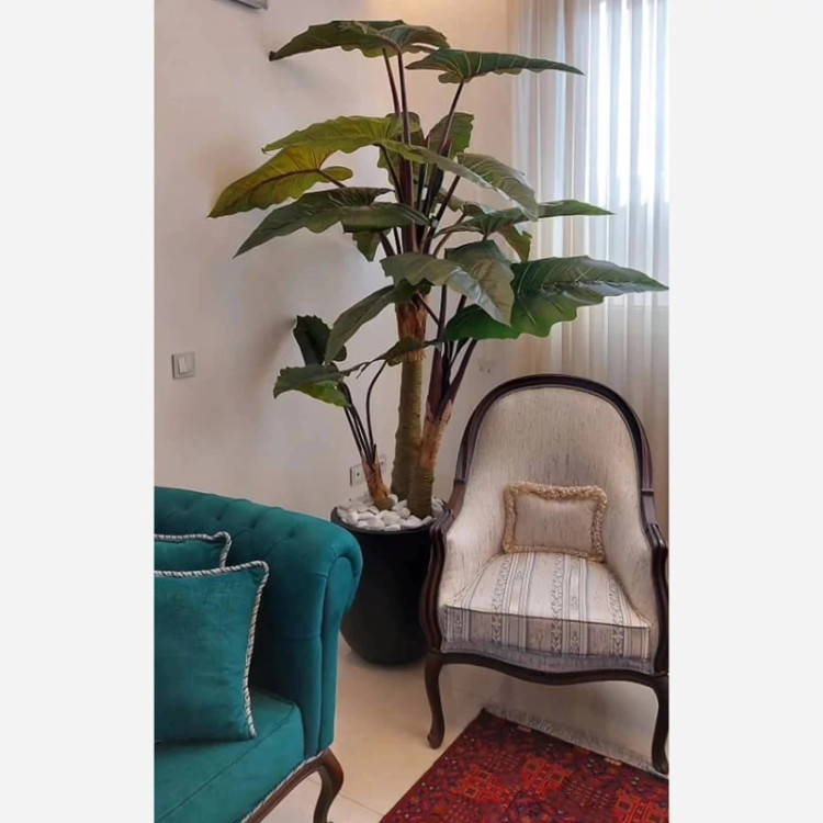 درخت مصنوعی برگ آلوکازیا (بابا آدم)