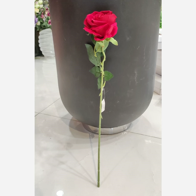 شاخه رز مخمل قرمز وارداتی