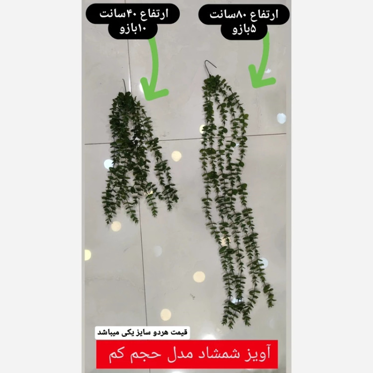 بوته آویز شمشاد مصنوعی حجم کم