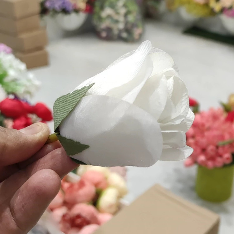 سرگل رز مصنوعی پارچه ایی با کیفیت A
