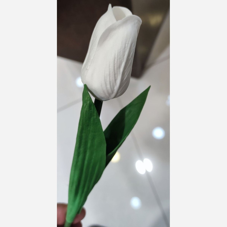 لاله لمسی سفید بدون تغییر رنگ