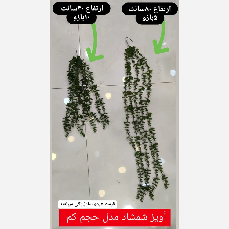 بوته آویز شمشاد مصنوعی حجم کم