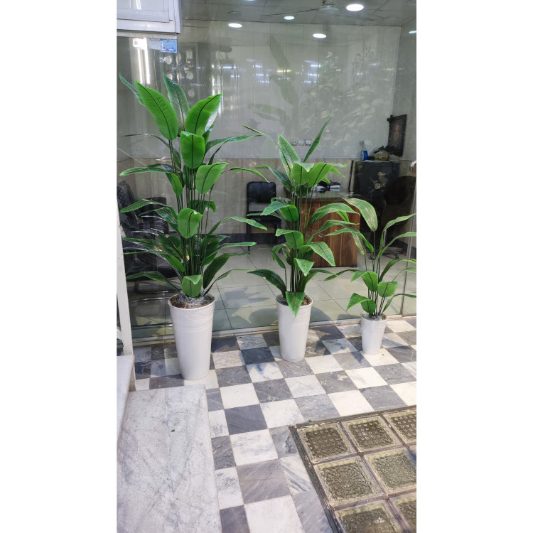 درخت مصنوعی پرنده بهشتی 32برگ تولید داخلی با گلدان