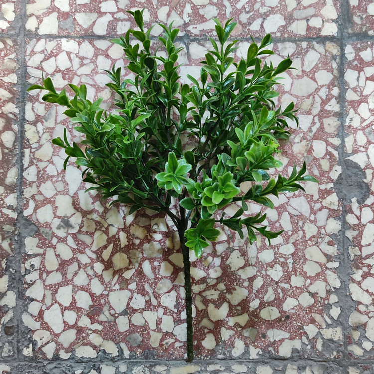 بوته برگ مصنوعی اناری سبز
