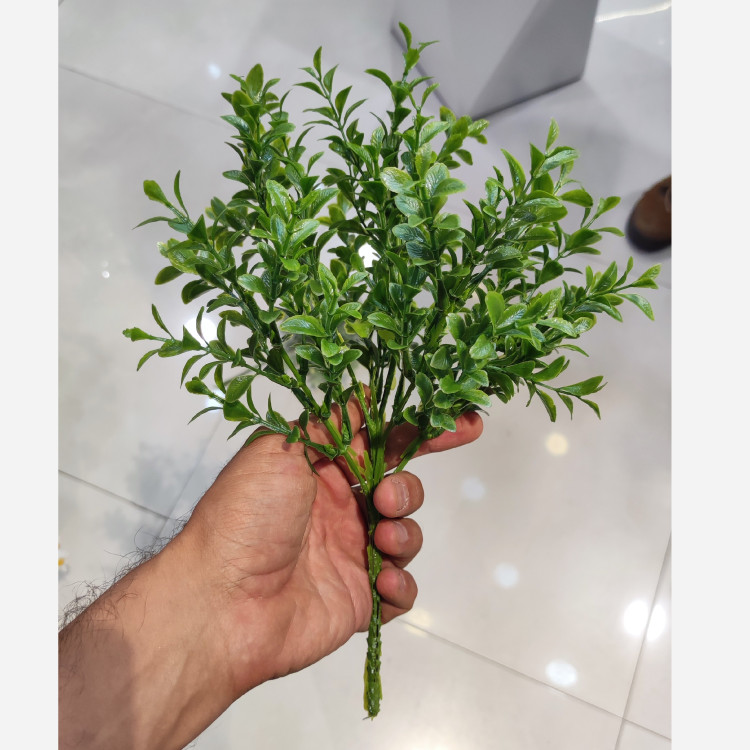 بوته برگ مصنوعی اناری سبز