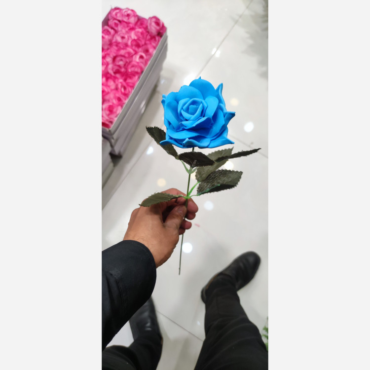 شاخه رز پارچه ایی