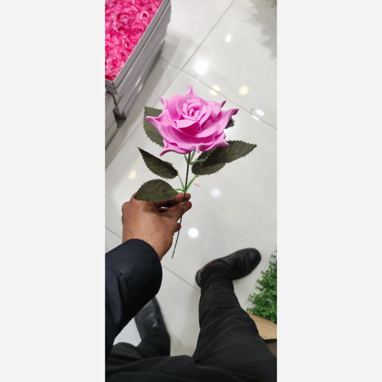 شاخه رز پارچه ایی