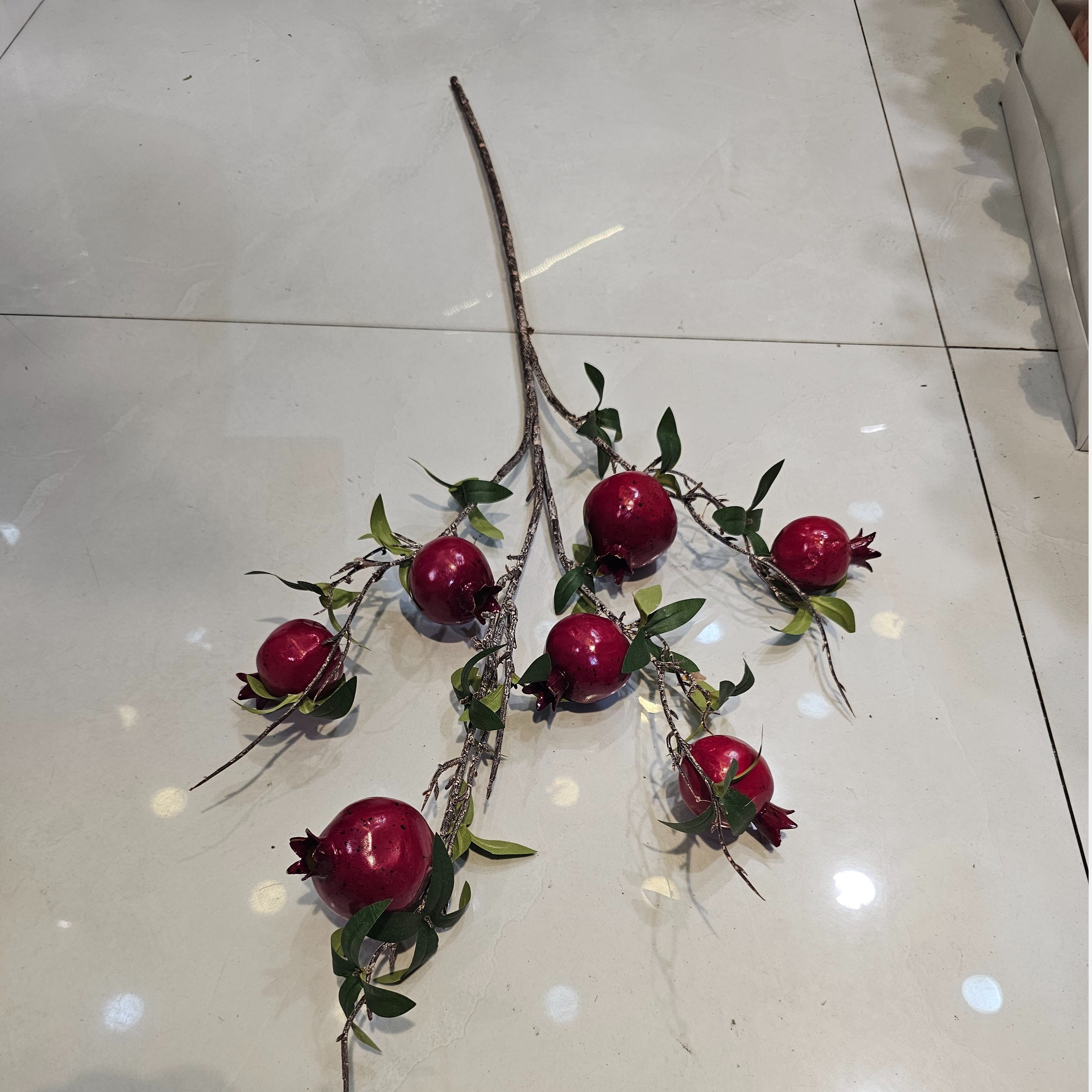 شاخه ی انار وارداتی دارای هفت عدد انار